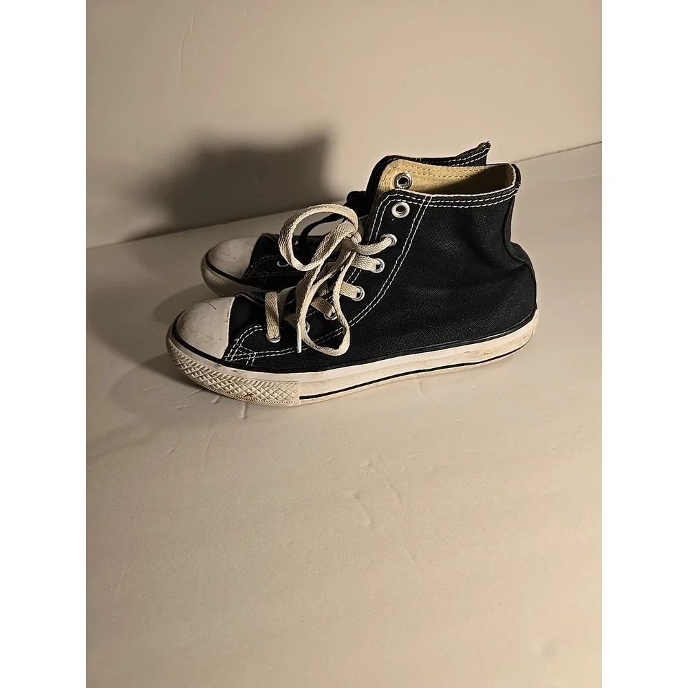 Converse Shoes Youth 3 Chuck Taylor All Star Sneakers Hi-Top Black Comfort 3J231